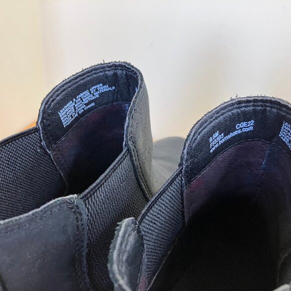 Born Cove Chelsea Boots Black Nubuck Leather Lug Sole Women's US 9.5 - Picture 9 of 9